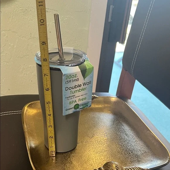 #1361=Gray Double Wall Tumbler - Picture 4 of 4